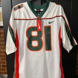 Nike White and Green Team Jersey